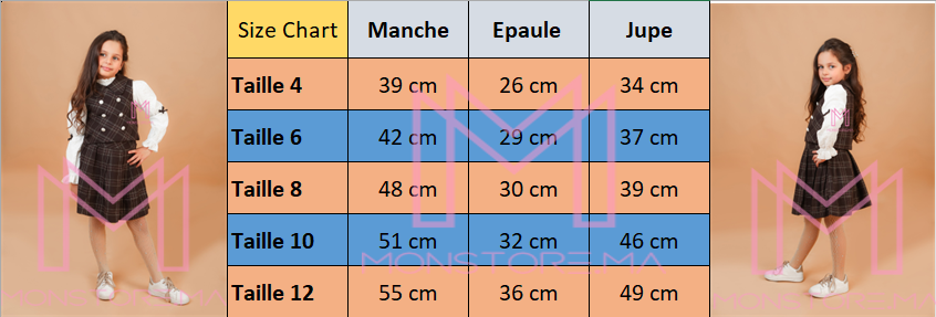 Ensemble 3 pièces a bouton blanc pour fille