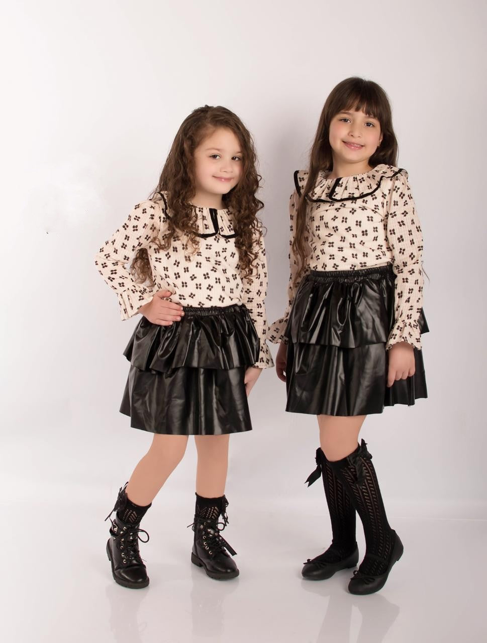 Ensemble jupe noir pour fille